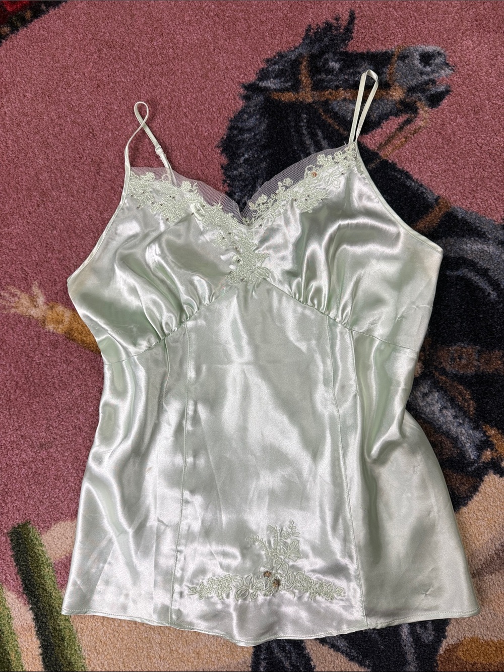 Vintage Y2K satin tank top